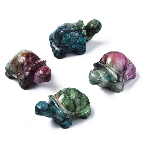 Turtle Natural Map Stone/Picasso Stone/Picasso Jasper Model Ornament