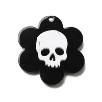 Skull Theme Opaque Acrylic Pendants