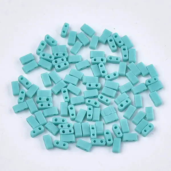2-Hole Opaque Glass Seed Beads