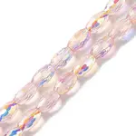AB Color Plated Transparent Electroplate Beads Strands
