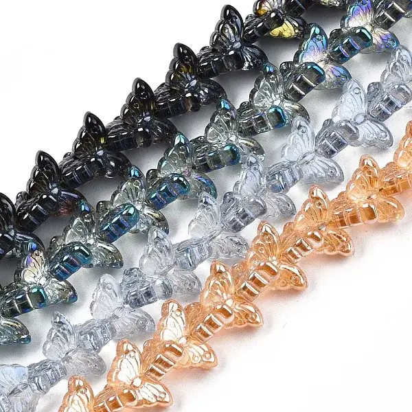 Electroplate Glass Beads Strand