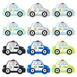 12Pcs 6 Colors Food Grade Eco-Friendly Silicone Focal Beads