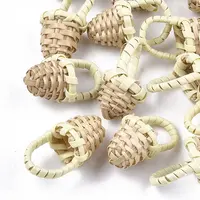 Handmade Reed Cane/Rattan Woven Pendants