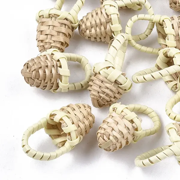 Handmade Reed Cane/Rattan Woven Pendants