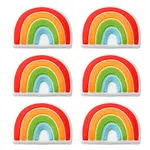 6Pcs Food Grade Eco-Friendly Silicone Focal Beads