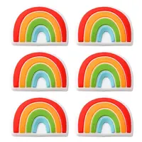 6Pcs Food Grade Eco-Friendly Silicone Focal Beads