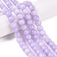 Dyed Natural White Jade Beads Strands
