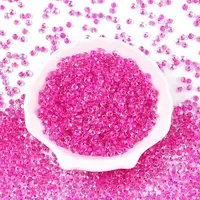 6/0 Inside Colours Transparent Glass Seed Beads