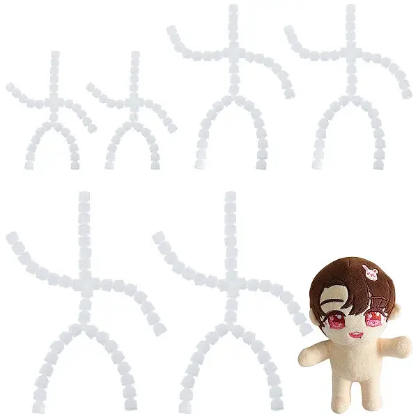 6Pcs 3 Style  Plastic Action Figure Movable Skeleton