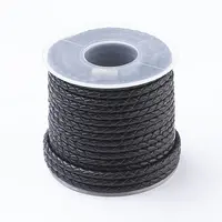 Round Braided Leather Cord