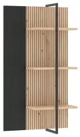 Policový panel semira - dub artisan/dub černý