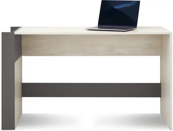 Psací stůl mateo - dub/bílá/šedá