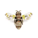 Bee Enamel Pin with Rhinestone