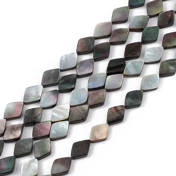 Natural Black Lip Shell Beads Strands