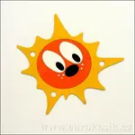 Dekorace na zeď sluníčko 40x43cm