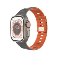 Magnetický řemínek FIXED Silicone Magnetic Strap pro Apple Watch 44/45/46/49mm, světle šedá