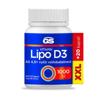 GS Vitamin Lipo D3 1000 IU XXL 60 + 20 kapslí