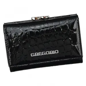 Dámská kožená peněženka černá - Gregorio Ayva