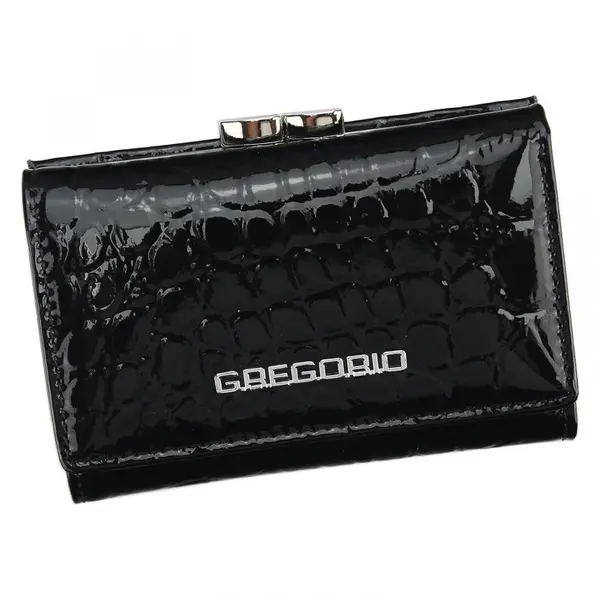 Dámská kožená peněženka černá - Gregorio Ayva