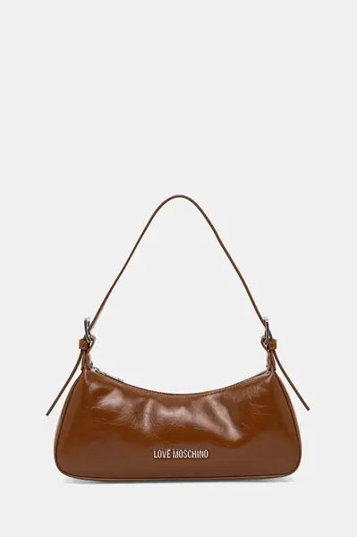 Kabelka Love Moschino hnědá barva, JC4390PP0NKP020A