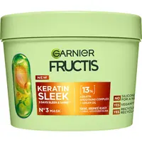 Garnier Maska pro suché a krepaté vlasy Fructis Keratin Sleek (Mask) 370 ml