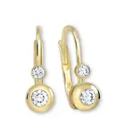Soliter Zlaté náušnice s krystaly 239 001 00060