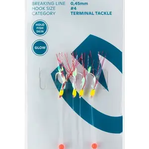 Kinetic návazec sabiki trembler holo fishskin copper flash 130 cm #4