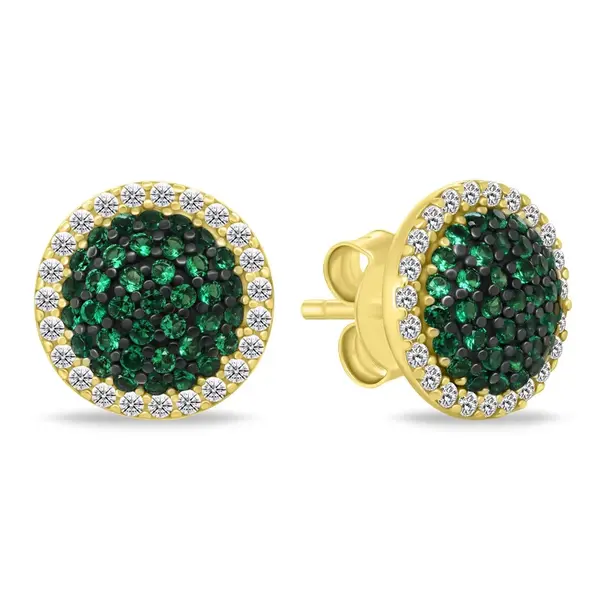 Brilio Silver Pozlacené náušnice s kubickou zirkonií EA1143YG