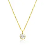 JVD Elegantní pozlacený náhrdelník se zirkonem SSSN0063XG1GO45