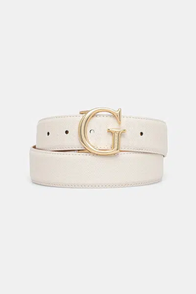 Pásek Guess ALDINA dámský, bílá barva, BW9241 P5335