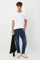 Bavlněné tričko Medicine pánské, bílá barva, s aplikací