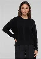 Women's cable knitted sweater black