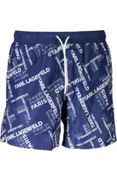 KARL LAGERFELD BEACHWEAR SWIMSUIT BOTTOM MEN BLUE