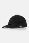 Bavlněná baseballová čepice MM6 Maison Margiela černá barva, s aplikací, SH0TC0005.M35346