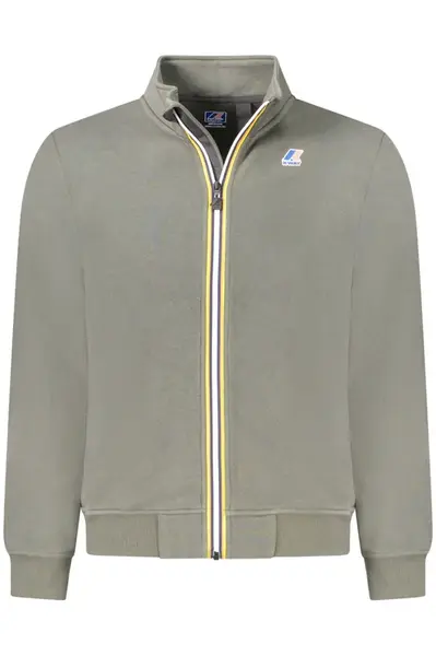 Pánská mikina na zip K-WAY zelená