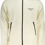 US GRAND POLO MEN'S WHITE ZIP SWEATSHIRT