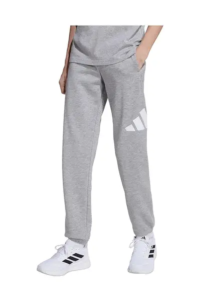 Dětské tepláky adidas šedá barva, s potiskem, JV9915