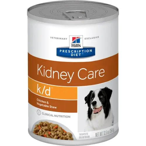 Hill's Prescription Diet k/d Kidney Care Chicken & Vegetable Stew krmivo pro psy - konzerva 354 g