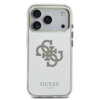 Zadní kryt Guess PC/TPU Mirror 4G Glitter Logo MagSafe pro Apple iPhone 17 Pro, zlatá