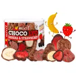 Mixit křupavé banánky a jahody v čokoládě 150 g