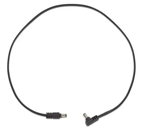 Rockboard Flat Power Cable - Black 60 cm / 23,62 angled/straight