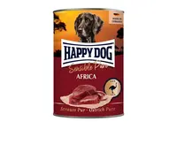 Happy Dog Sensible Pure Africa - konzerva, pštrosie mäso 6 x 400 g