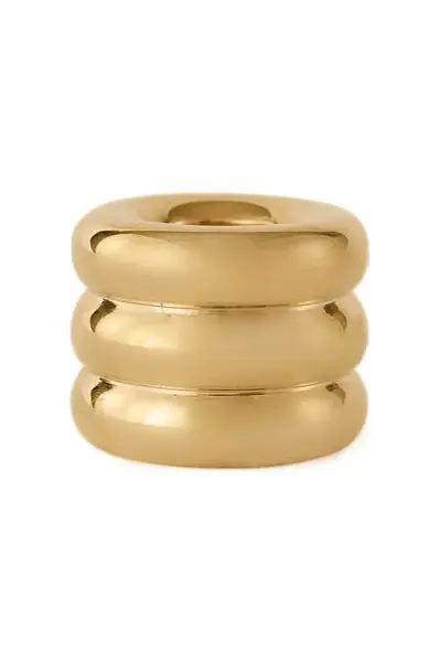 Dekorativní svícen OYOY Savi 4 x 4 x 4 cm žlutá barva