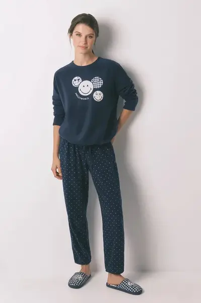 Pyžamo women'secret dámské, tmavomodrá barva, 3132142