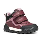 Zimní boty Geox TREKKYUP vínová barva, B566MB.0MEFU