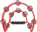 Cega Double Row Tambourine Red