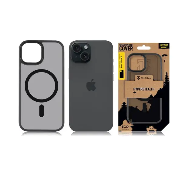 Zadní kryt Tactical MagForce Hyperstealth pro Apple iPhone 15, asphalt