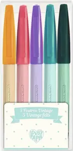 Barevné fixy Vintage (5 ks)