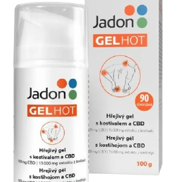 JADON gel HOT Hřejivý gel s kostivalem a CBD 100 g