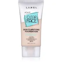 LAMEL OhMy Clear Face vysoce krycí make-up pro problematickou a mastnou pokožku odstín 401 40 ml